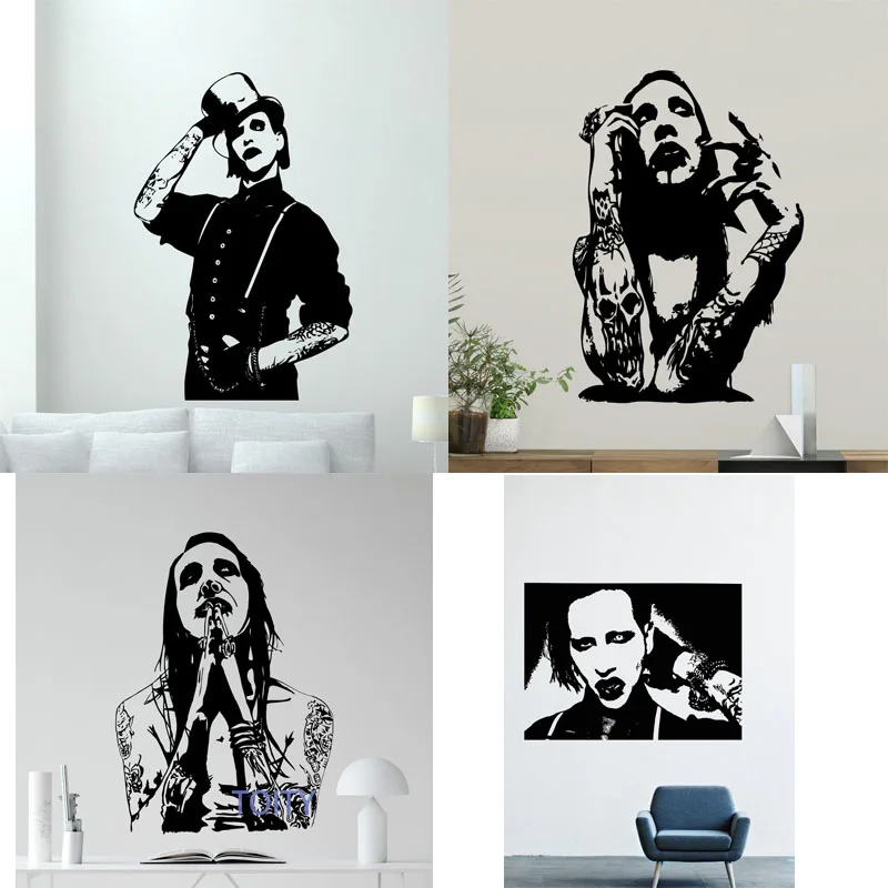 10 видов конструкций Мэрилин постер с Мэнсоном Наклейка на стену рок музыка