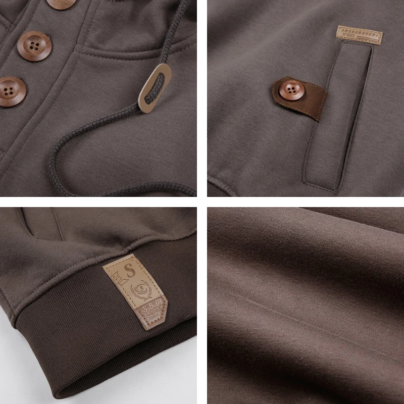 Свитшот мужской уличная одежда кардиган худи новая модная накидка с капюшоном в