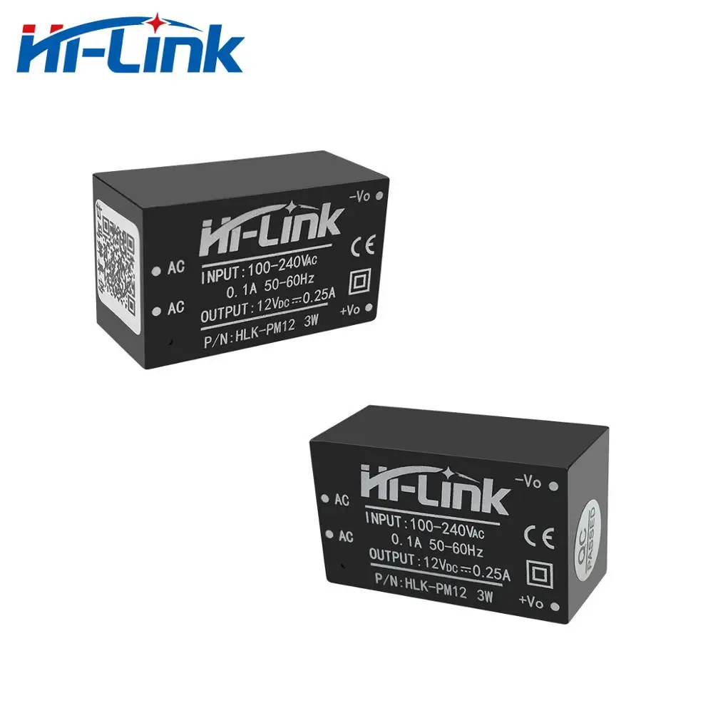Бесплатная доставка 10 шт. * HLK PM12 Hi Link 3W 12V 250mA Выход AC DC переключатель источника