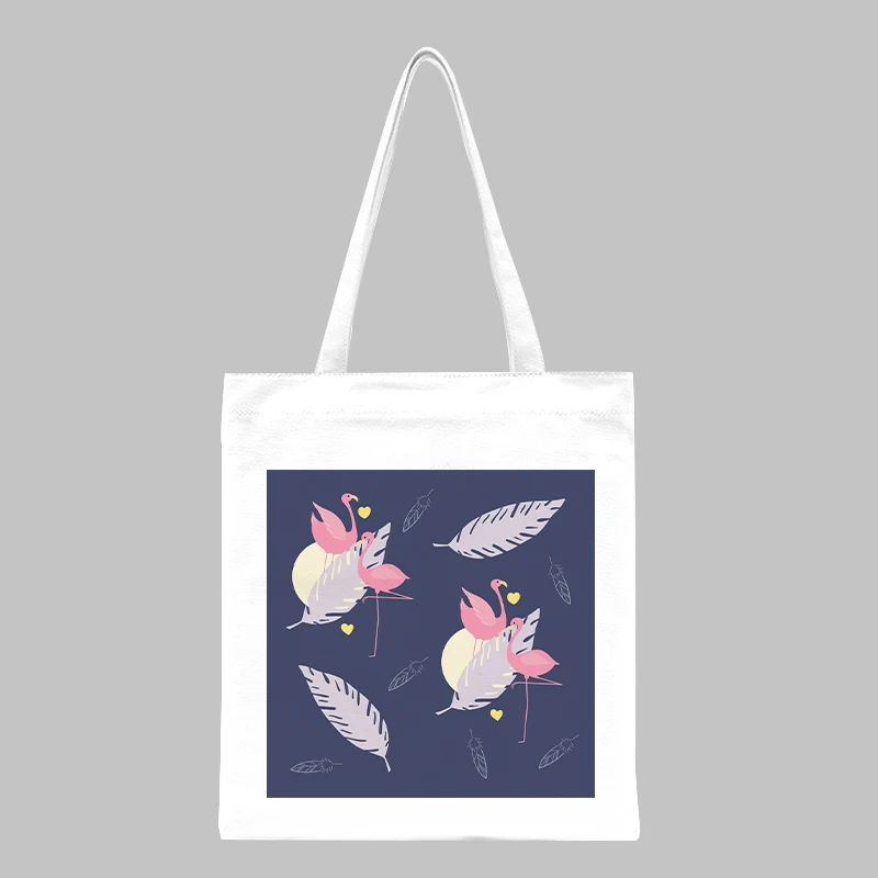 

Beautiful Feathers Moon Cartoon Canvas Bag Casual Fashion Large Capacity Bag Kawaii Girls Women Elegant Shopping Shoulder Bag