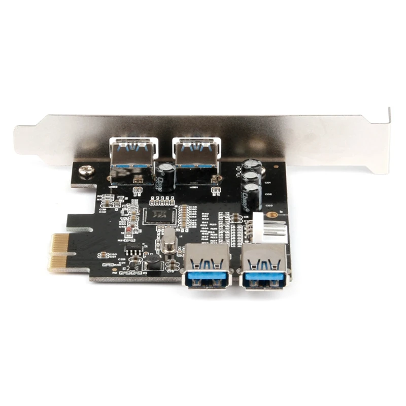 

PCI-E to USB3.0 4 Port Expansion Card 2 Built-in 2 External USB 5Gbps Riser Card