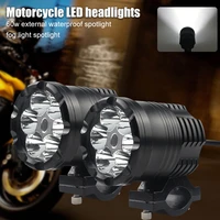 motorcycle led headlight 12v 80v 60w led spotlight auxiliary fog light driving lamp waterproof 6000k white 3200lm ultra bright