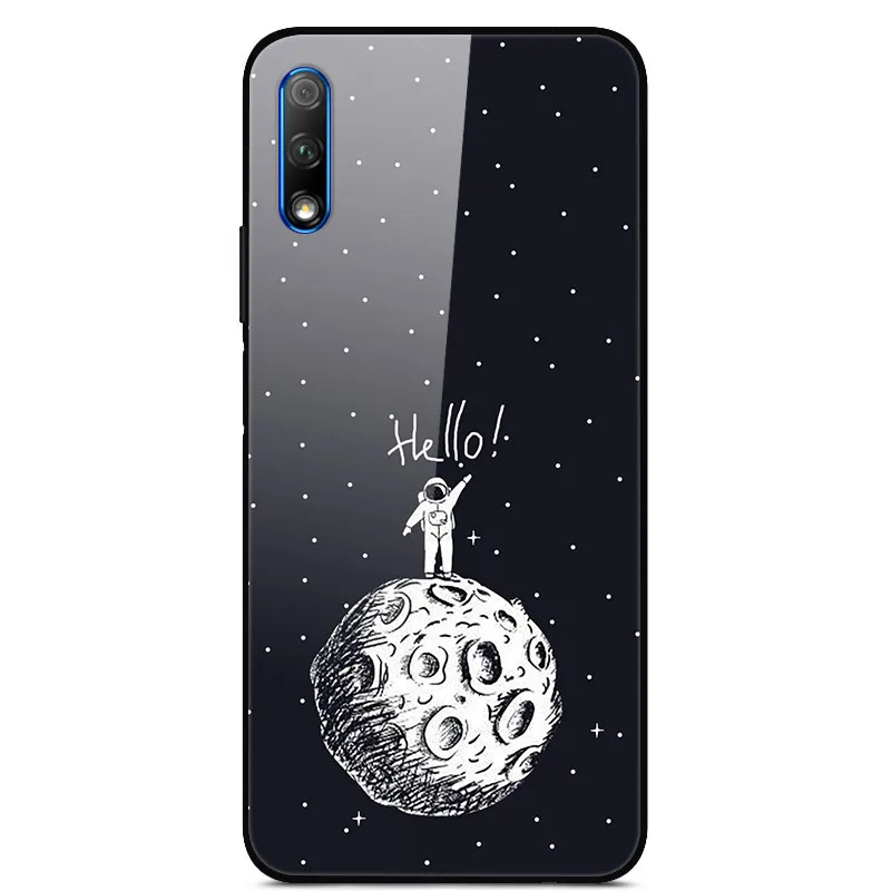 Роскошный чехол для huawei Honor 9X, чехол из закаленного стекла, силиконовый чехол для телефона huawei Honor 9X X9 9 X, чехол s для Honor 9X - Цвет: 29