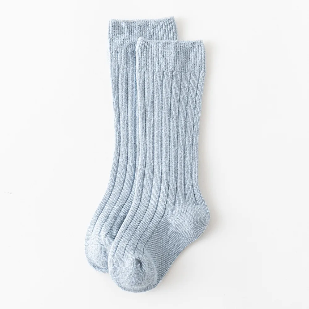

Baby Boys Socks 100% Cotton Infant Girls Socks Solid Kids Knee High Sock Plain Spanish Style Toddler Newborn Sock For 0-4 Years