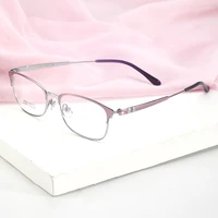 bclear pure titanium women eyeglass frames spectacle frame ultra light myopia fashion literary retro full rim eyewear optical