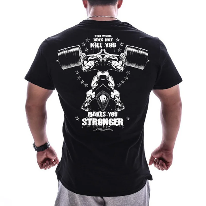 Новинка Мужская футболка с коротким рукавом для фитнеса бега компрессионная