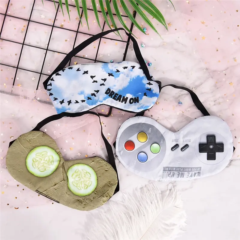 

Cute Animal Eye Cover Sleeping Mask Eyepatch Bandage Blindfold Christmas Deer Winter Cartoon Nap Eye Shade Plush Sleeping Mask