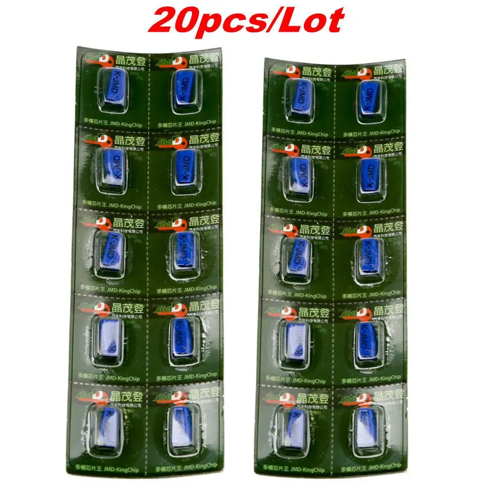 20pcs blue 1-50 шт. JMD King чип для удобного ребенка 46/47/48/4C/4D/G/T5 чип в одном многофункциональном King чип для CBAY ручной детской машины - Цвет: 20pcs blue