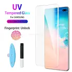 10D жидкое УФ-стекло для Samsung Galaxy Note 10 Note 10 Pro разблокировка по отпечатку пальца закаленное стекло для Note10 Pro защита экрана