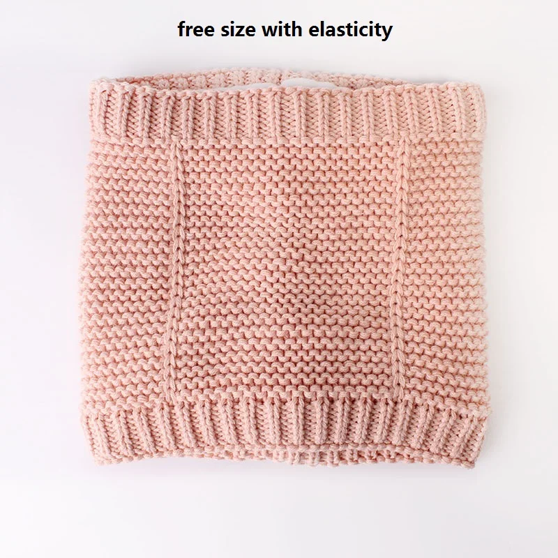 skin pink scarf 3 размера; Детские Шапки От 0 до 2 лет Одежда для мальчиков и девочек Шапки Детские зимние штаны Шапки Капо шапки для детей на осень-зиму; Baby muts дропшиппинг KF744 - Цвет: skin pink scarf