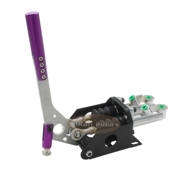 Universal Car Racing Hydraulic Drift Handbrake Vertical Horizantal Drift Lever Drift E-Brake Double Cylinder Hand Brake