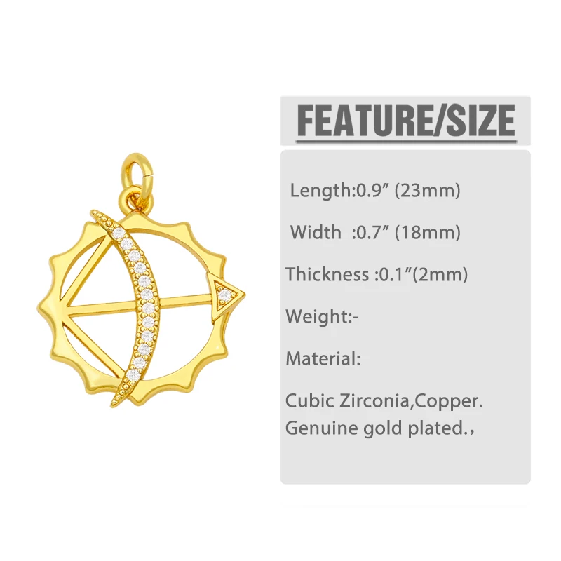 OCESRIO латунь CZ вымощенное Золотые Серьги Подвески для изготовления ювелирных