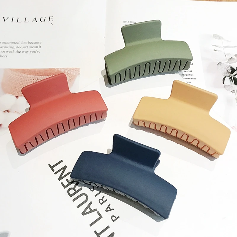 Модные Акриловые Когти для волос Macaron женщин 2020 Крабовые когти зажим НОВЫЕ