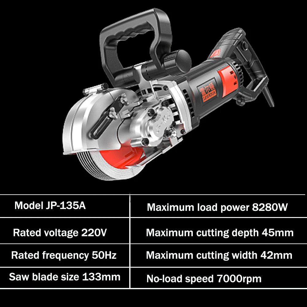220 В 8280 Вт электрическая машина для резки пазов прорезания стен с водяным