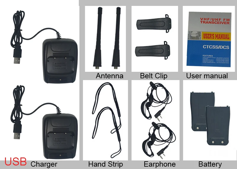 USB Charger 2 шт./лот baofeng BF-888S Walkie talkie двухстороннее Радио BF 888s UHF 400-470MHz 16CH рация радио приемопередатчик - Цвет: USB Charger