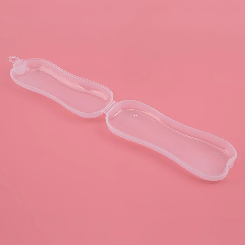 Детский простой портативный прозрачный пластиковый чехол для столовой посуды