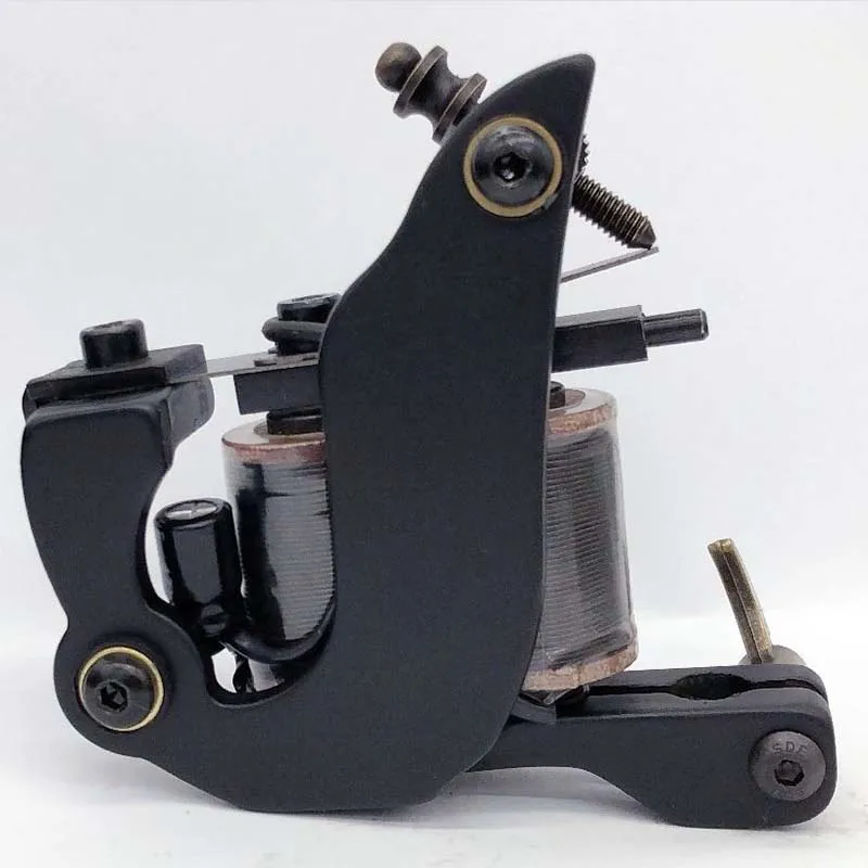 

Precise Cast-iron Tattoo Machine 10 Warp Coils Tattoo Machine for Liner Shader Handmade Tattoo Gun Free Shipping TM-1130