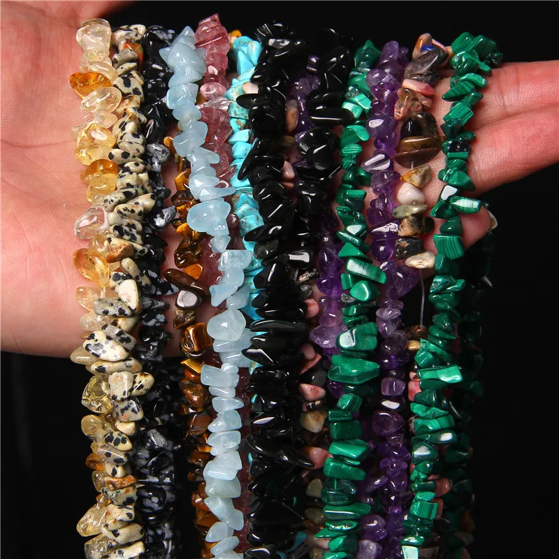

Natural Stone 5-8MM Irregular Shape Freeform Chip Beads Tiger Eye Amethysts Agates Lapis lazuli for Jewelry Making DIY Bracelet