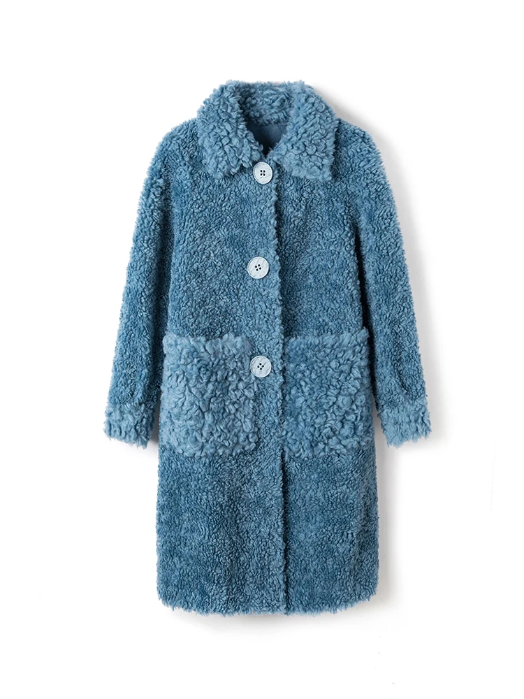 

Fur Real Coat Women Winter Coat Women Clothes 2020 100% Wool Jacket Sheep Shearing Short Parka Real Fur Jacket