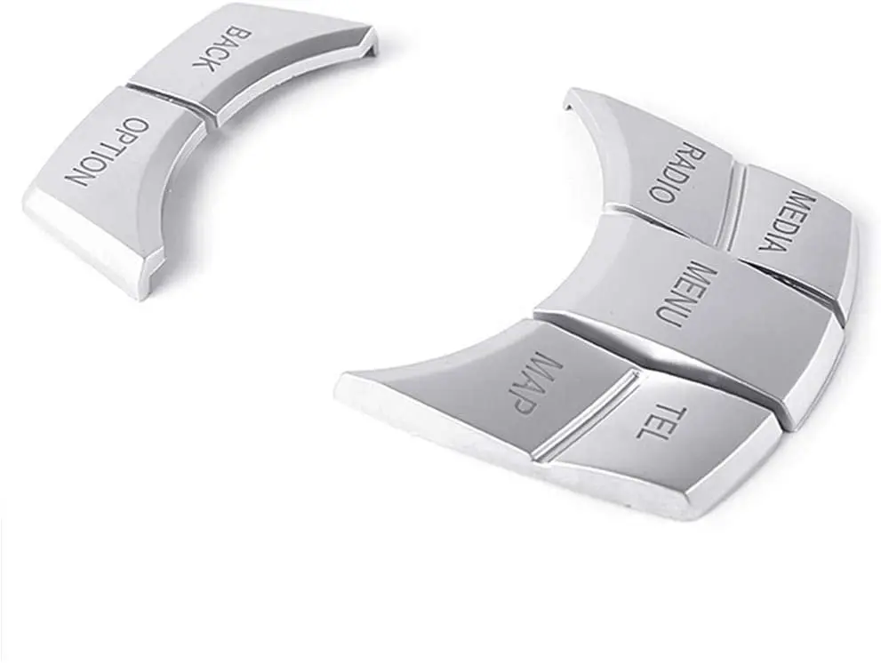 

Multimedia Button Cover Knob Frame Decoration Trim for BMW X1 X3 X5 X6 X4 and 1 2 3 5 7Series - 7 Button Stickers