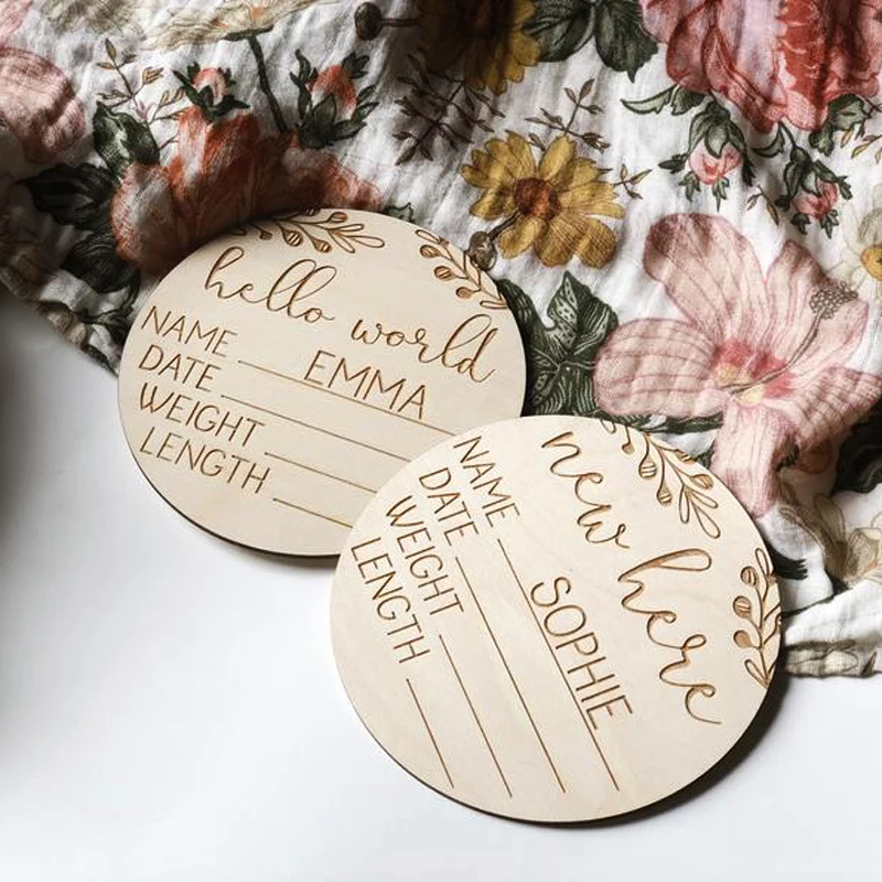 Деревянные вехи ежемесячные карты подарок для душа Детская веха карта новый