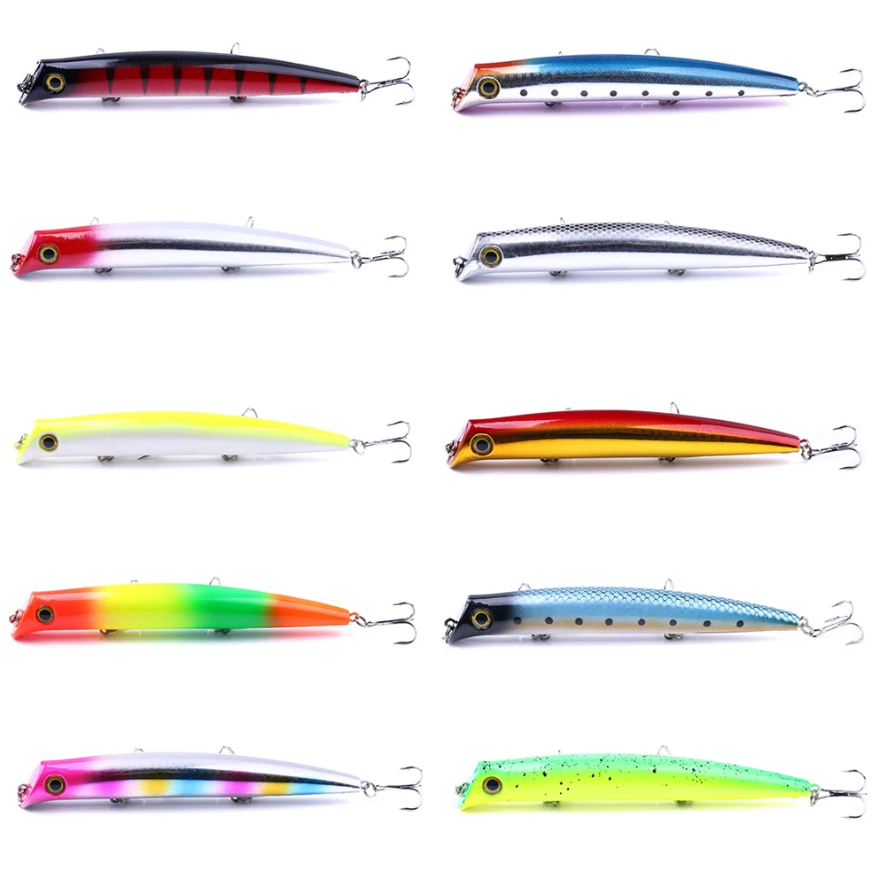 12cm 17g Fishing Lure Trolling Popper Artificial Bait Long Casting Perch Crankbait Topwater Wobbler Plastic For | Спорт и