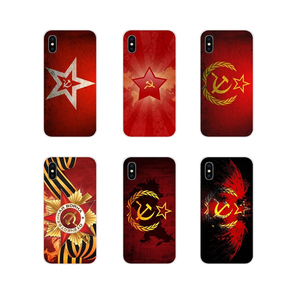 Прозрачные чехлы из ТПУ для Huawei Mate Honor 4C 5C 5X 6X 7 7A 7C 8 9 10 8C 8X 20 Lite Pro советская эмблема
