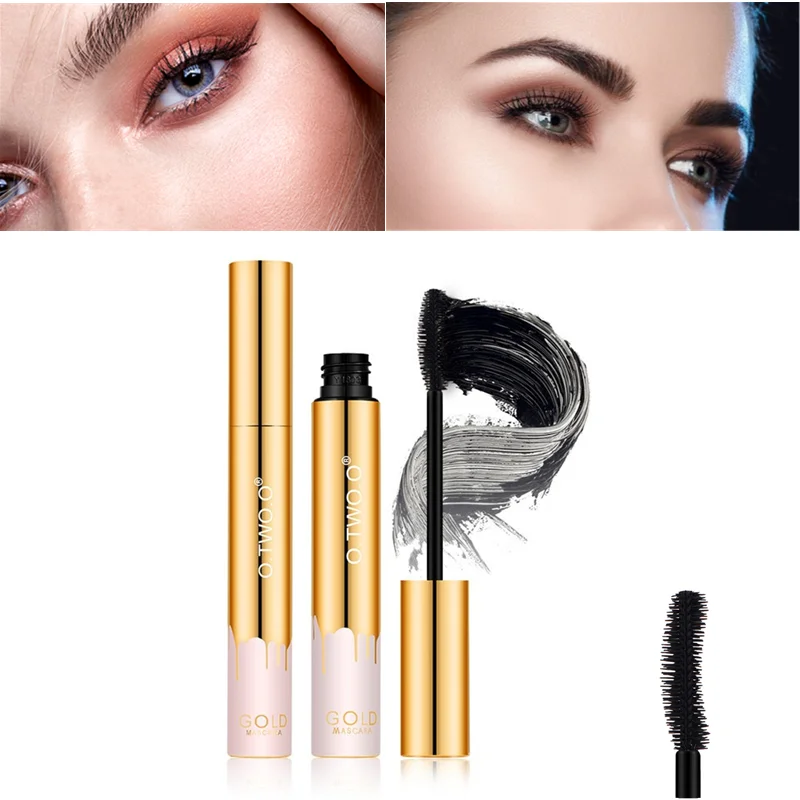 

3D Mascara Lengthening Black Lash Eyelash Extension Eye Lashes Brush Beauty Makeup Long-wearing Gold Color Mascara Waterproof