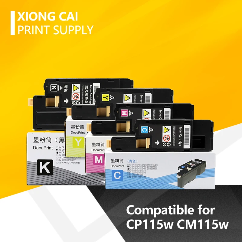 Тонер картридж совместим с FUJI Xerox DocuPrinter CP115w CM115w CP115 CP116w CP225w CP118W CM118W CP225W чип