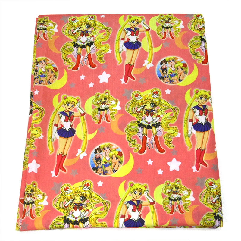 50*145 см мультяшный персонаж пэчворк принт полиэстер хлопчатобумажная ткань для