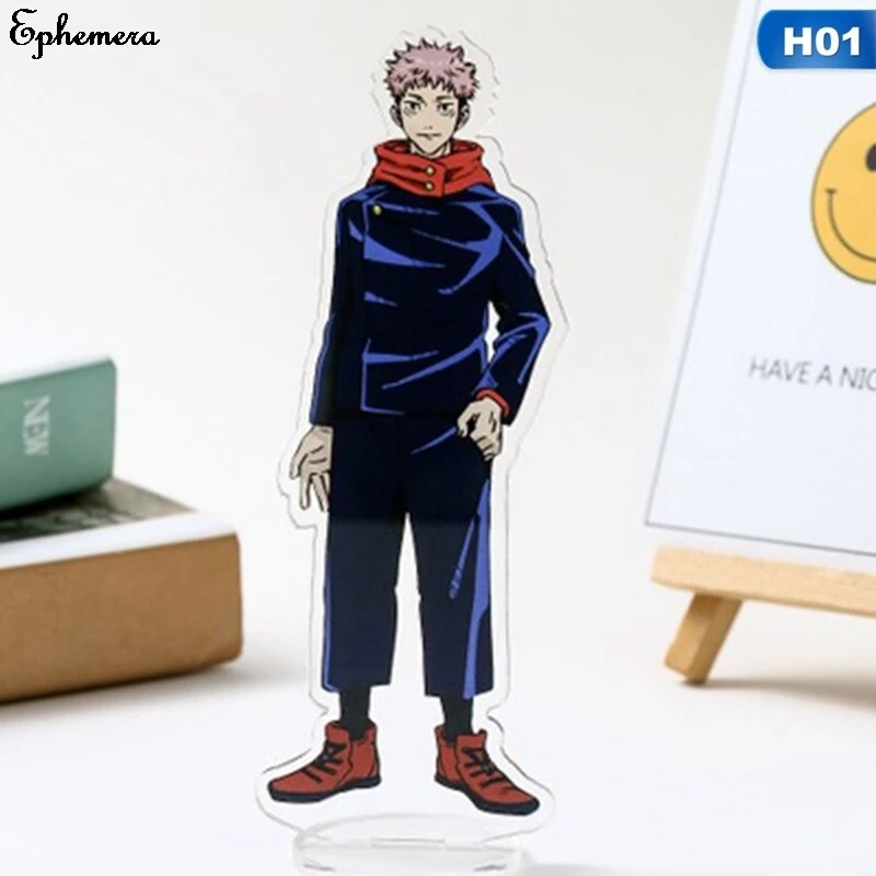 

15CM Anime Jujutsu Kaisen Gojou Satoru Yuji Itadori Acrylic Stand Figure Model Plate Double Sided Desk Decor Display Plate