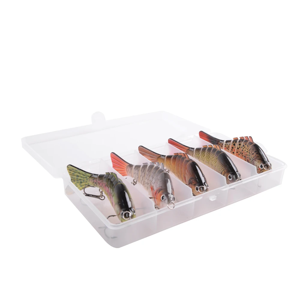 4 шт. воблеры мульти шарнирные искусственные приманки вращающийся твердая