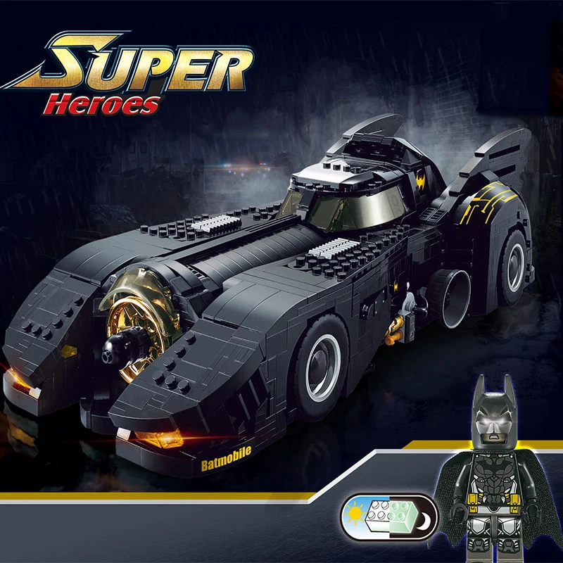 Новый DC фильм о супергероях Batman Batmobile модель конструкторных блоков Детские