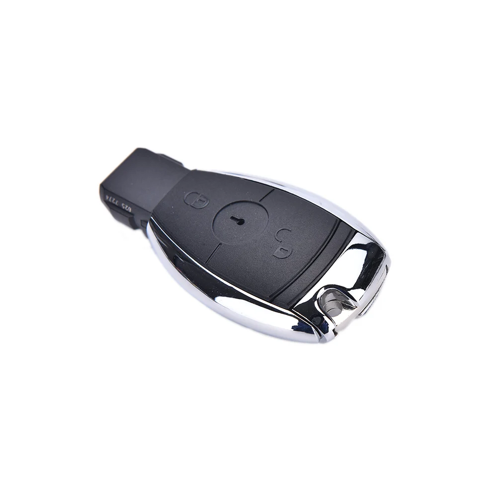 Чехол для ключа с дистанционным управлением Mercedes Benz NEW Chrome 2 Button Smart MB CL Silk Elk C E S Class