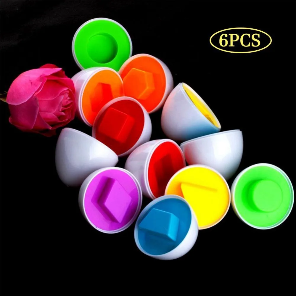 Хит продаж 6 лоток для яиц/Набор Обучающие игрушки смешанные Форма мудрый