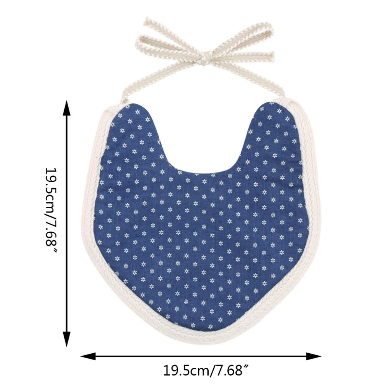 

2021 New Baby Cotton Linen Cartoon Printing Bib Double Sided Feeding Saliva Towel Burp Cloth for Newborn Infants