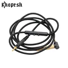 Обновленный кабель Khopesh HPH MT5, шнур для наушников Yamaha HPH-MT5, HPH-MT5W, HPH-MT8, сменный кабель, аудиокабель с микрофоном