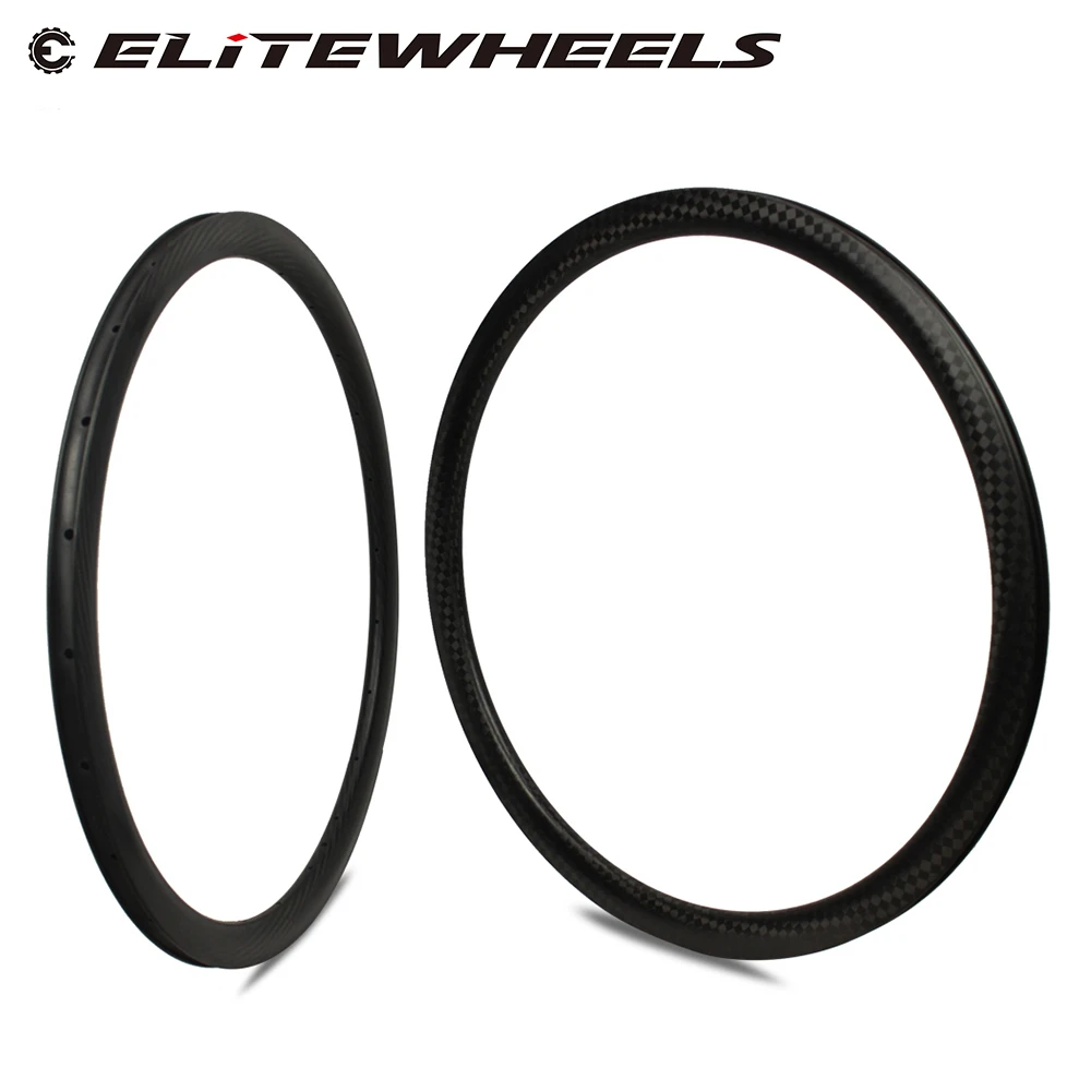 ELITEWHEELS 30 мм глубина низкопрофильный 700c углеродный обод трубчатый бескамерный