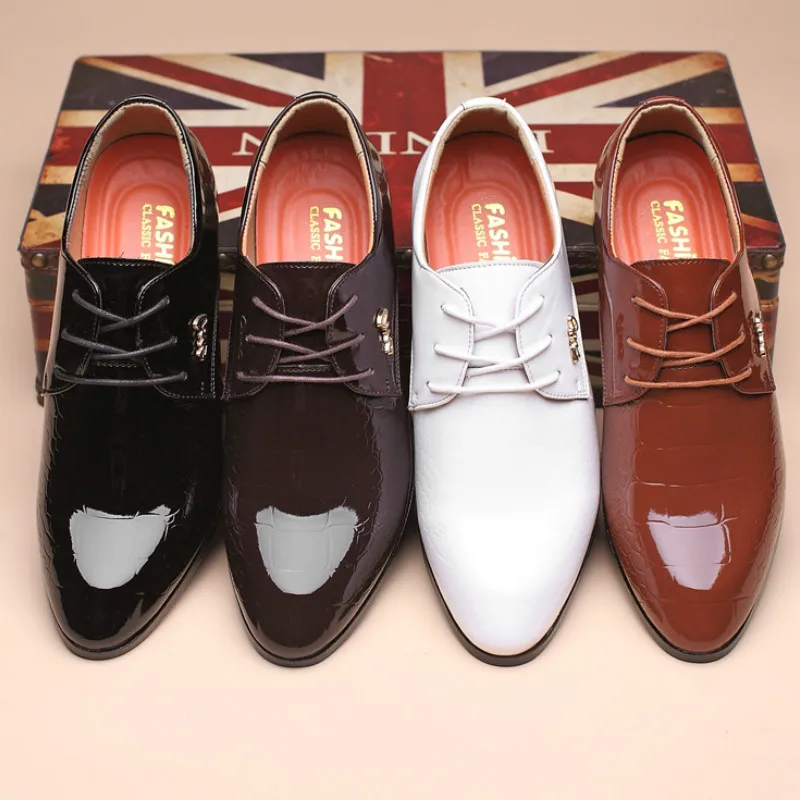 Роскошные кожаные туфли-оксфорды в деловом стиле Мужские дышащие модельные