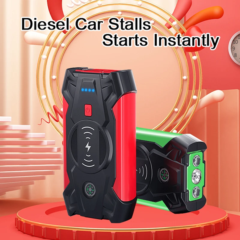 39800mah 12v car emergency starting power supply with wireless mobile phone charging function suitable for 6 0l displaceme free global shipping