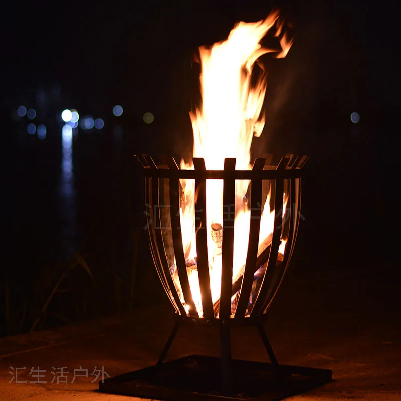 للبيع في الهواء الطلق حفلة الترفيه Bonfire حفلة Bonfire سلة التدفئة الدافئة شواية باربيكيو الحطب سلة شواء حفرة معدنية للحريق الشوايات اكسسوارات