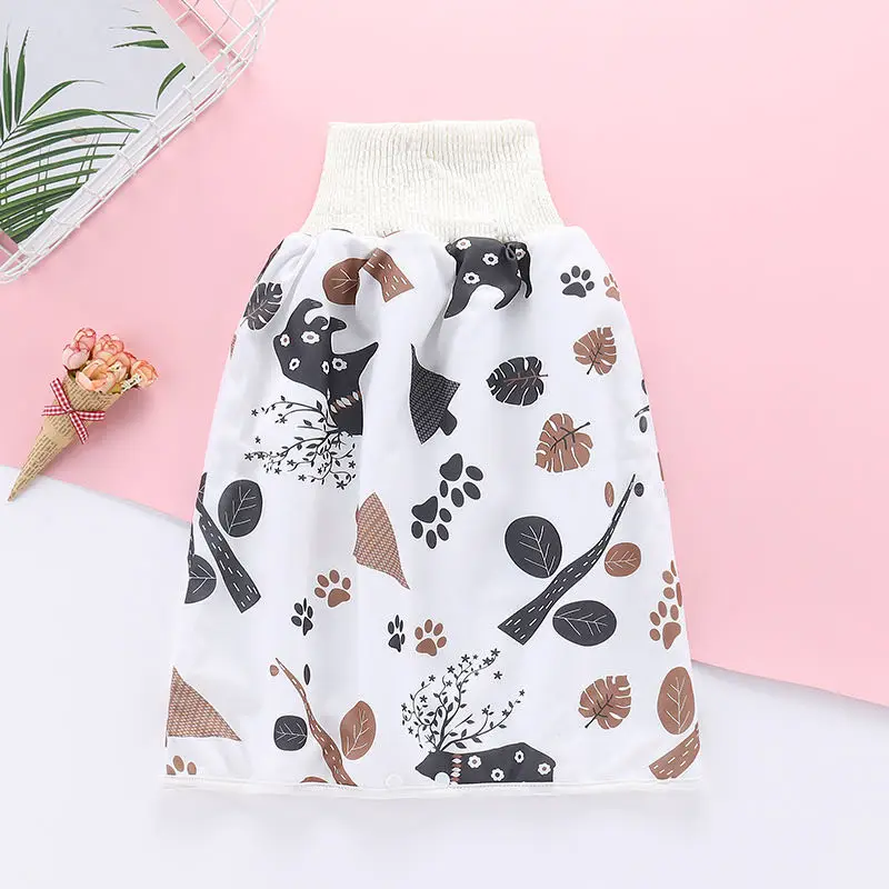 

Baby Diaper Skirt Waterproof Cotton for Kids Cloth Urine Nappy Infant Potty Training Pants