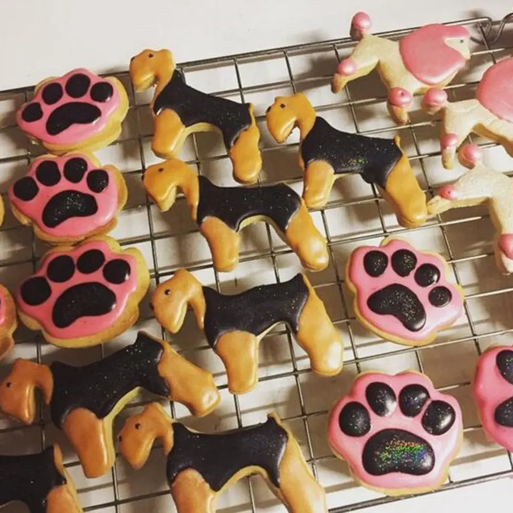 

Animal Dog Cat Cookie Mold Cookie Cutter Stainless Steel Fondant Cutter Baking Cookie Mold Biscuit Mould Cookie Printing Tools