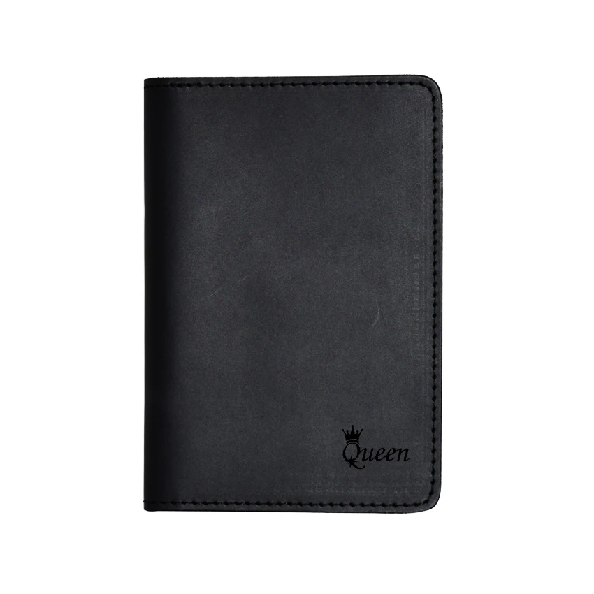 Модный кошелек для паспорта QUEEN чехол путешествий кожаный кредитных карт Обложка