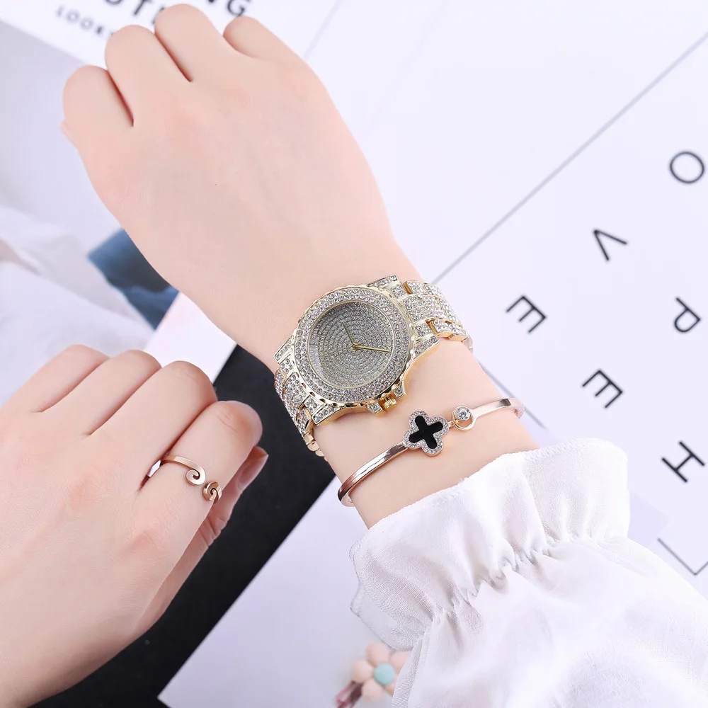 

2021 New Sell well Women's Watche Fashion Rhinestone Watches Simplicity Stainless steel Luxury Lady Gift Watch Free shipping