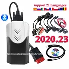 2022 VD DS150E CDP лучший новый vci obd2 obdii диагностический инструмент с bluetooth сканером инструмент для автомобиля грузовика VD TCS CDP Pro Plus для дельфиса