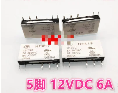 Новое реле HF41F 5-ZSG(113) 150o 41F-1C 6A 4PIN 5 шт./лот | Строительство и ремонт