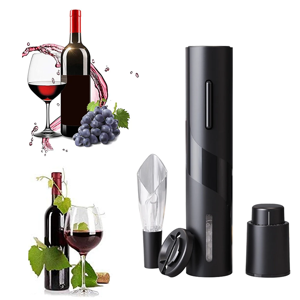 

Electric Wine Opener Automatic Corkscrew Creative Wine Bottle Opener Red Wine Stopper Opener Foil Cutter Set Kitchen Gadgets