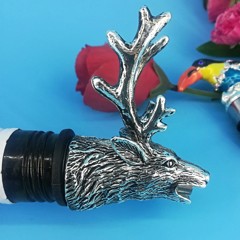 Новая нержавеющая сталь Олень голова вина Pourer уникальные пробки бутылки