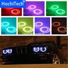 4 шт. супер яркий 7 Цвет с несколькими цветами RGB Цвет комплект светодиодов глаза ангела с Дистанционный пульт для BMW E30 E32 E34 1984 - 1990